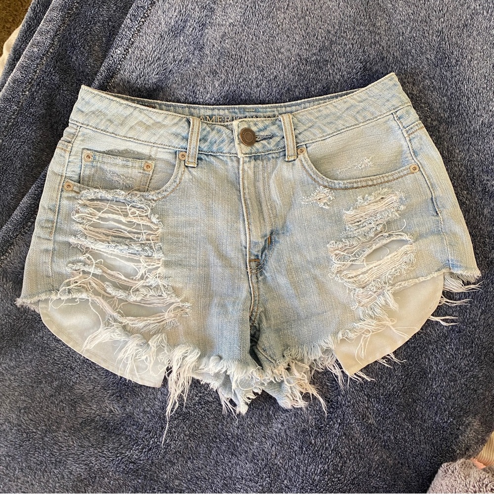 American Eagle Hi-Rise Denim Shorts